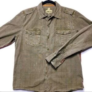 CEDARWOOD STATE Green Twill Button Down
